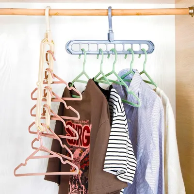 Multifunctional Closet Organizer 9 Hole Hanger